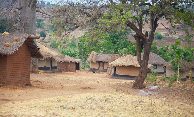 Malawi-village Malawi-village